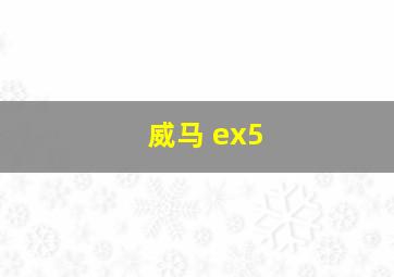 威马 ex5